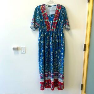 Shein Sz 12 Floral Maxi Dress